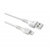 Кабель BOROFONE BX51 USB to iP 2.4A,1m, PVC, PVC connectors, White (Белый)- № 2