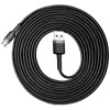 Кабель Baseus Cafule Cable USB For Micro 2A 3m Gray+Black - зображення 2
