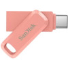 Flash SanDisk USB 3.1 Ultra Dual Go Type-C 64Gb (150 Mb/s) Peach - зображення 2