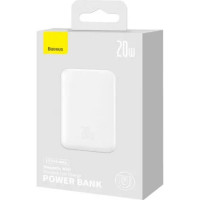 Зовнішній акумулятор Baseus Magnetic Mini Wireless Fast Charge Power Bank 10000mAh 20W White (Колір White) - фото № 2