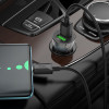 Автомобільний зарядний пристрій HOCO Z47 Transparent Discovery Edition dual port QC3.0 18W (Type-C) Transparent Black (Transparent black)- № 4