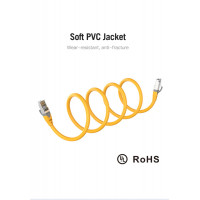 Мережевий кабель Vention Cat.6A SFTP Patch Cable 1.5M Yellow (Колір Yellow) - фото № 5
