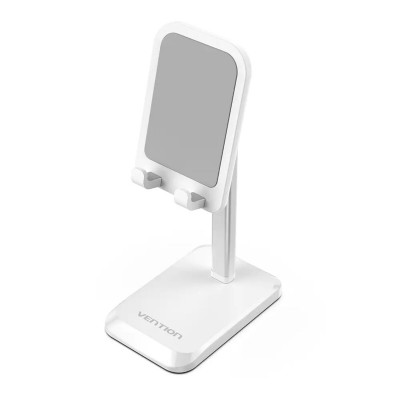 Тримач для телефону Height Adjustable Desktop Cell Phone Stand White Aluminum Alloy Type (KCQW0) - зображення 1