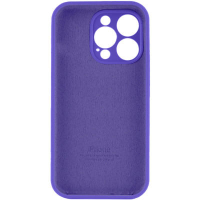 Чохол для смартфона Silicone Full Case AA Camera Protect for Apple iPhone 15 Pro Max 22,Dark Purple - зображення 4
