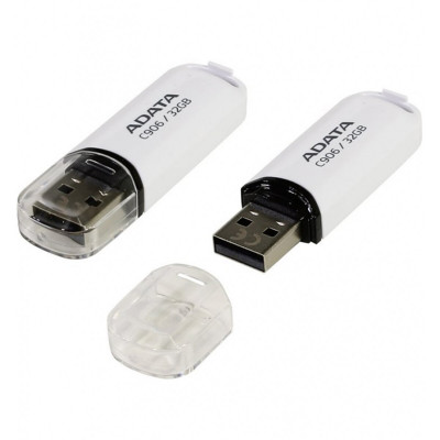 Flash A-DATA USB 2.0 C906 32Gb White (AC906-32G-RWH) - зображення 2
