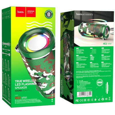 Портативна колонка HOCO HC2 Xpress sports BT speaker Camouflage Green - изображение 4