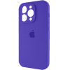 Чохол для смартфона Silicone Full Case AA Camera Protect for Apple iPhone 15 Pro Max 22,Dark Purple - зображення 3