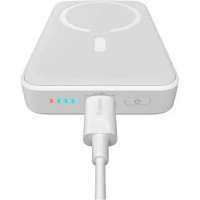 Зовнішній акумулятор Baseus Magnetic Mini Wireless Fast Charge Power Bank 10000mAh 20W White (Колір White) - фото № 3