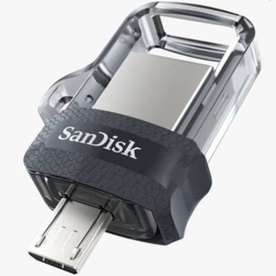 Flash SanDisk USB 3.0 Ultra Dual OTG 16Gb (130 Mb/s) (SDDD3-016G-G46) - зображення 1