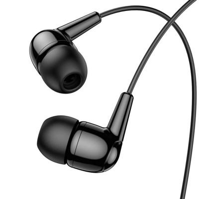 Навушники HOCO M97 Enjoy universal earphones with mic Black - зображення 1