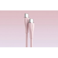 Кабель Vention USB 2.0 C Male to C Male 5A Cable 1M Pink Silicone Type (TAWPF) (Цвет Розовый) - фото № 3