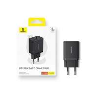 Мережевий зарядний пристрій Baseus Cube Fast Charger C+U 30W EU Cluster Black (Цвет Cluster Black) - фото № 3