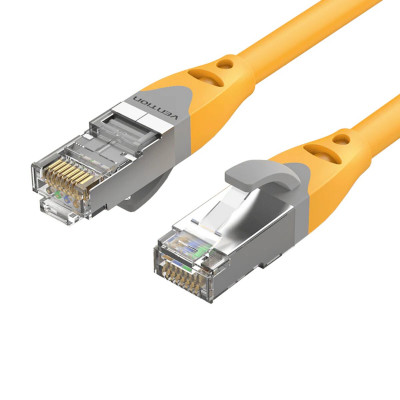 Кабель Vention Cat.6A SFTP Patch Cable 3M Yellow - зображення 1