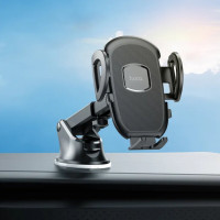 Автотримач для телефона HOCO H9 General car holder(center console) Black (Колір Черный) - фото № 7