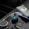 АЗП з FM-модулятором HOCO E62 Fast PD20W+QC3.0 car BT FM transmitter Black (Черный)- № 6