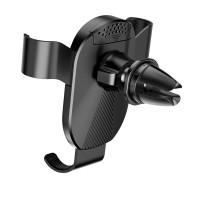 Тримач для мобільного BOROFONE BH48 Warrior Air outlet Gravity Car holder Black (Цвет Черный) - фото № 2