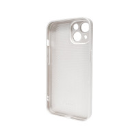 Чохол для смартфона AG Glass Matt Frame Color Logo for Apple iPhone 15 Pearly White (Цвет Pearly White) - фото № 2