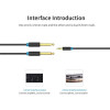 Кабель Vention 3.5mm TRS Male to Dual 6.35mm Male Audio Cable 1.5M Black (BACBG) - зображення 4