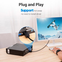 Кабель Vention DP to DVI Cable 2M Black (HAFBH) (Цвет 7073) - фото № 3