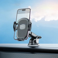 Автотримач для телефона HOCO H9 General car holder(center console) Black (Колір Черный) - фото № 6