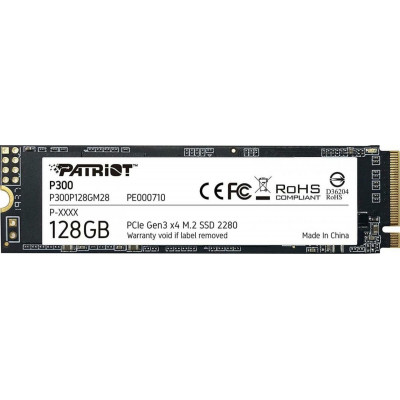 SSD M.2 Patriot P300 128 ГБ NVMe 2280 PCIe 3.0 3D TLC - зображення 1