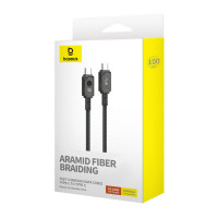 Кабель Baseus Unbreakable Series Fast Charging Data Cable Type-C to Type-C 100W 1m Cluster Black (Колір Cluster Black) - фото № 2