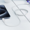 Кабель ACEFAST C18-04 USB-A to USB-C braid charging data cable White (Білий)- № 5