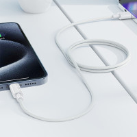 Кабель ACEFAST C18-04 USB-A to USB-C braid charging data cable White (Колір Білий) - фото № 5
