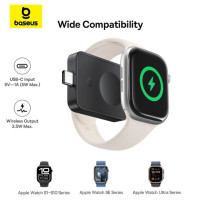 Бездротовий зарядний пристрій Baseus MagPro Magnetic Wireless Charger for E-Watch 2.5W Cosmic Black (Колір 7073) - фото № 7
