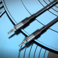Аудіокабель HOCO UPA23 AUX audio cable Metal Gray (Цвет Metal Gray) - фото № 7
