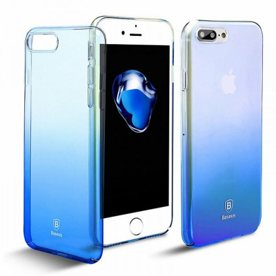 Чохол для телефона Baseus Glaze Case ІP7/8 Plus Blue - зображення 1