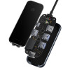 USB-хаб Baseus AcmeJoy 8-Port Type-C HUB Adapter（Type-C to HDMI*1+USB3.0*2+USB2.0*1+Type-C PD&Data*1+RJ45*1+SD/TF*1）Dark Grey (Темно-серый)- № 7