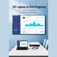 Кабель Vention DP to DVI Cable 2M Black (HAFBH) (Цвет 7073) - фото № 4