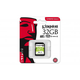 SDHC (UHS-1) Kingston Canvas Select 32Gb class 10  (R-80MB/s)