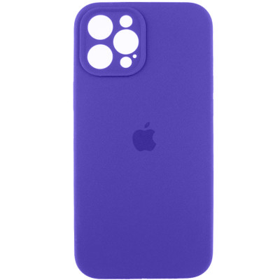 Чохол для смартфона Silicone Full Case AA Camera Protect for Apple iPhone 12 Pro Max 22,Dark Purple - изображение 1