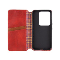 Чохол-книжка для смартфона Rubic Leather for Xiaomi Redmi Note 13 4G Red (Колір 30786) - фото № 2