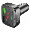 АЗП з FM-модулятором HOCO E59 Promise QC3.0 car BT FM transmitter 18W Black - зображення 2