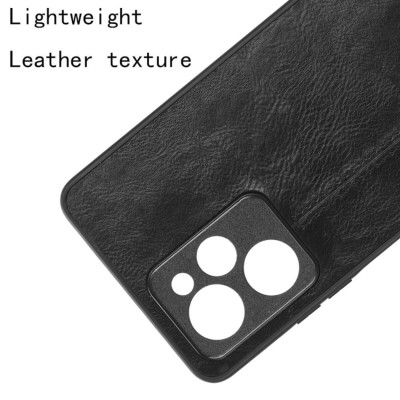 Чохол для смартфона Cosmiс Leather Case for Poco X5 Pro 5G Black (CoLeathPocoX5pBlack) - изображение 4
