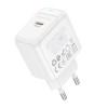 Мережевий зарядний пристрій BOROFONE BAS43A Potential single-port PD20W charger(EU) White (Белый)- № 5