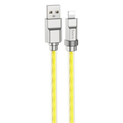 Кабель HOCO U113 Solid silicone charging data cable iP Gold (6931474790033) - зображення 1