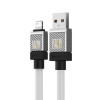 Кабель Baseus CoolPlay Series Fast Charging Cable USB to iP 2.4A 1m White (7068)- № 5