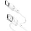 Кабель BOROFONE BX43 USB to Type-C 3A, 1m, PVC, PVC connectors, White (7068)- № 2