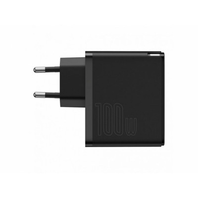 МЗП Baseus GaN2 Fast Charger 1C 100W Set Black (With Cable Type-C to Type-C 100W(20V/5A) 1.5m Black - зображення 2