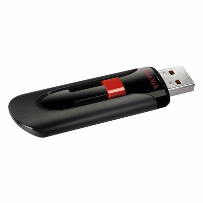 Flash SanDisk USB 2.0 Cruzer Glide 128Gb Black/Red (SDCZ60-128G-B35) - изображение 1