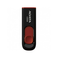 Флеш-накопичувач A-DATA USB 2.0 C008 16Gb Black/Red (Колір Черный) - фото № 2