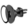 Тримач для мобільного HOCO CA112 Excelle air outlet ring magnetic car holder Black - зображення 4