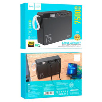 Зовнішній акумулятор HOCO J94 Overlord 22.5W fully compatible power bank(75000mAh) Black (Цвет 7073) - фото № 5