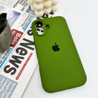 Чохол для смартфона Silicone Full Case AA Camera Protect for Apple iPhone 16 29,Army Green (Колір Army-Green) - фото № 4