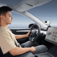 Автотримач для телефона Baseus MaxView Magnetic Car Mount for In-Vehicle Infotainment Screen Space Grey (Колір Space-Gray) - фото № 8