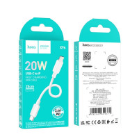Кабель HOCO X96 Hyper PD charging data cable iP (L=0.25M) White (Колір White) - фото № 2